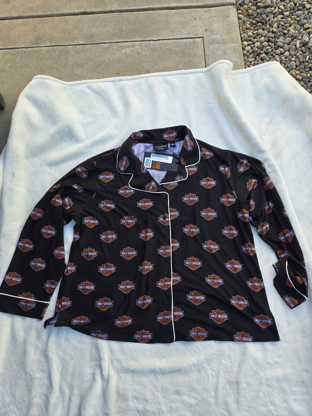 Harley-Davidson Black Logo-Print Men’s Shirt